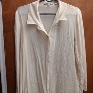 Cream Silk Blouse